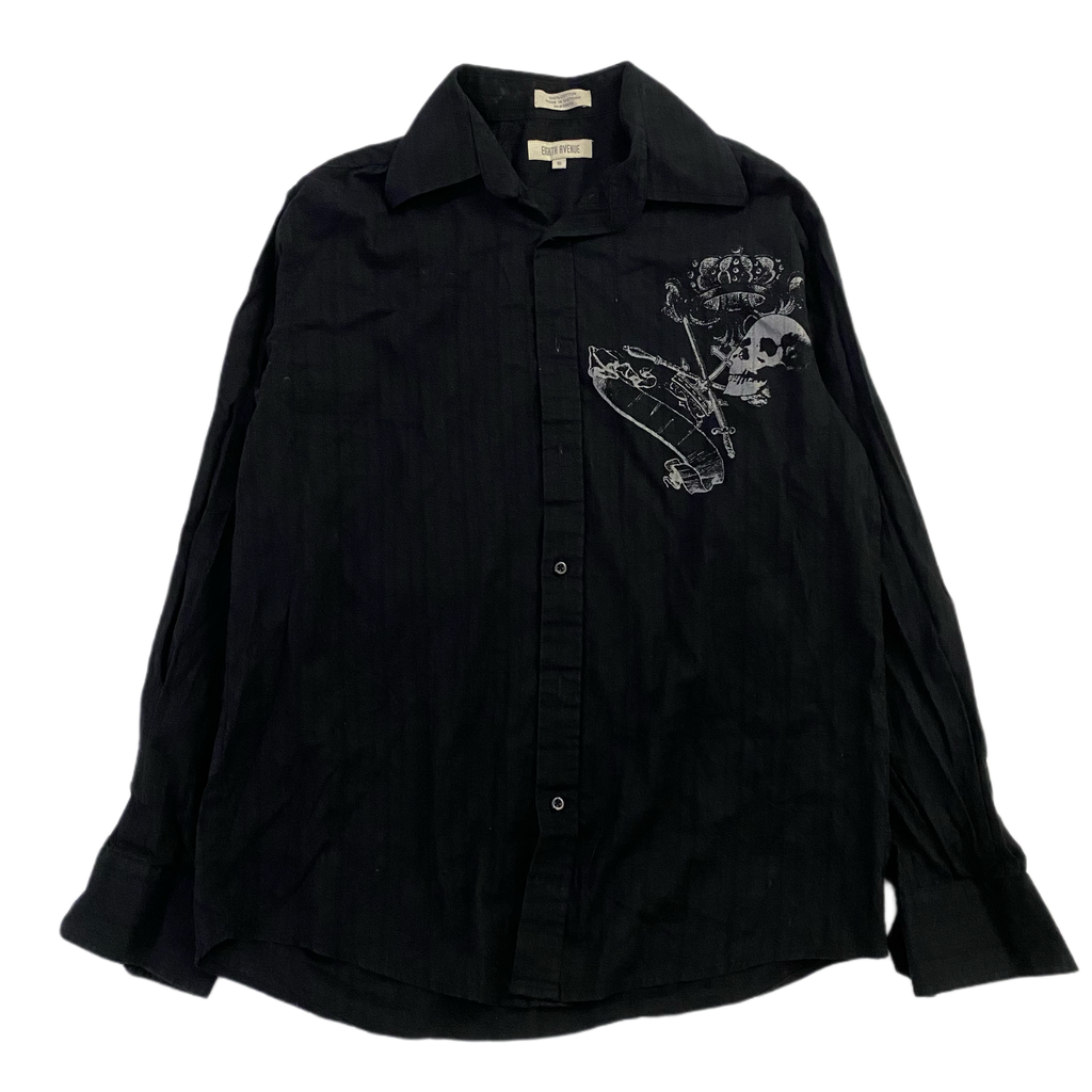 skull button-up